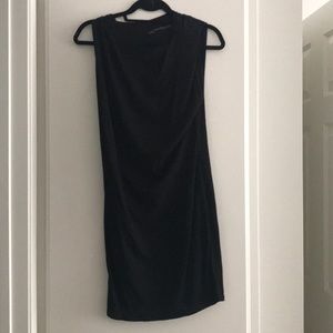 Black knit dress